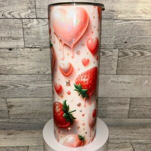 Strawberries and More 20oz Stainless Steel 20oz Tumbler